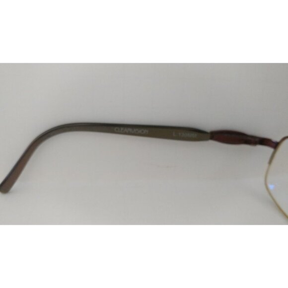 Authentic Clearvision 52*17*130mm Millie Brown Half Rimmed Eyeglasses Frames - Picture 5 of 6